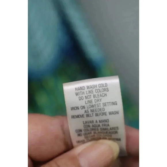 Sandra Darren Sleeveless Silky Maxi Dress-Size 14-Mesh Collar-Tie Belt - Picture 7 of 9